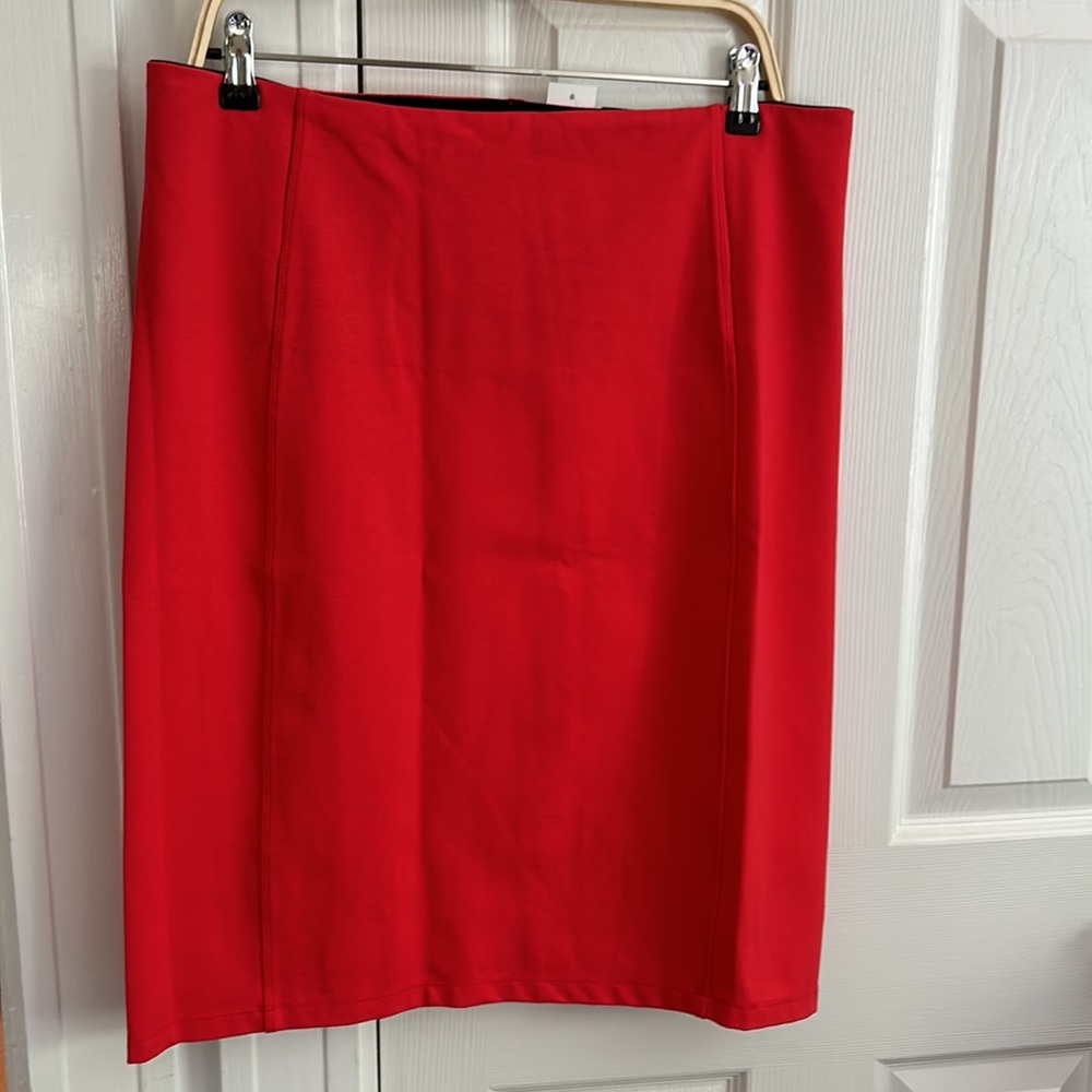 NWT Red Liverpool Pencil Skirt Size 16